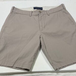 Abercrombie & Fitch Men's Beige Flat Front Shorts, waist 31